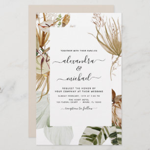 Budget Pampas Grass Bohème Bohème Mariage Tropical