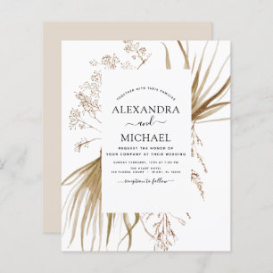 Budget Pampas Grass Bohemian Boho Mariage