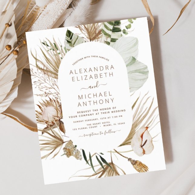 Budget Pampas Grass Bohemian Eucalyptus Mariage (Créateur téléchargé)