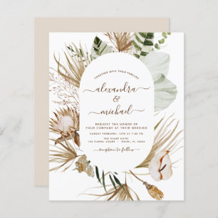 Budget Pampas Grass Bohemian Eucalyptus Mariage