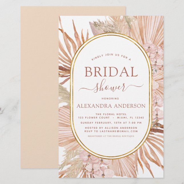 Budget Pampas Grass Fête des mariées Bohemian Boho (Devant / Derrière)