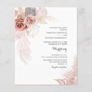 Budget Pampas Grass Floral Terracotta Tan Mariage