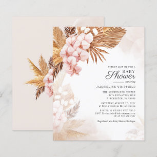 Budget Pampas Grass rose Baby shower Floral Palm
