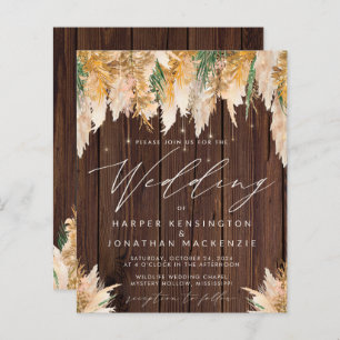 BUDGET Pampas Mariage à cordes de bois de laiton