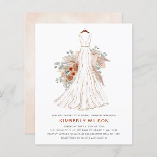 Budget Pampas Mariage Fête des mariées de robe Inv