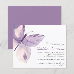 Budget Papillon Célébration de la vie Invitation