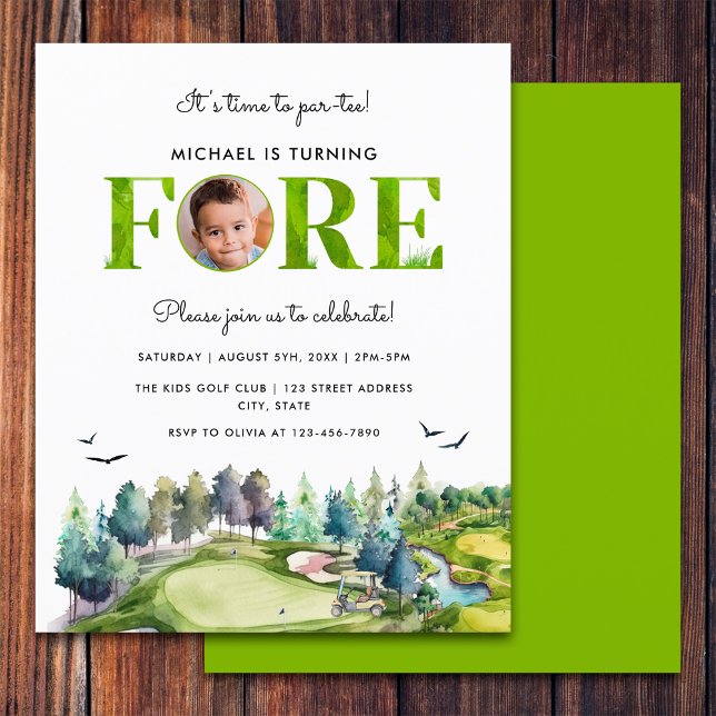 Budget Par tee 4e anniversaire Premier anniversair (Front and Back)