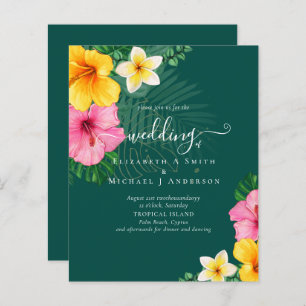 BUDGET Paradis tropical Plage Mariage Florales