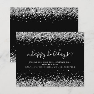 Budget Parties scintillant Argent Black Happy Holi