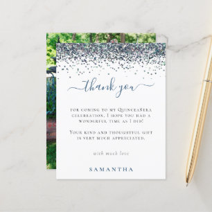 Budget Parties scintillant bleue Photo Quinceanera