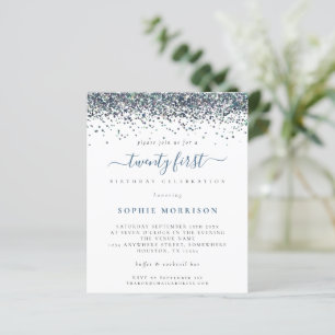 Budget Parties scintillant bleue Vingt premier Inv