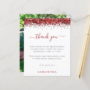 Budget Parties scintillant rouge Photo Quinceanera