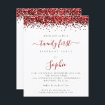 Budget Parties scintillant rouge vingt première in<br><div class="desc">Il y a deux options de papier à choisir pour cette taille (4, 5 x 5, 6 po) dans la plage Budget. Pour ce produit, je recommanderais le semi-brillant qui est un stock de carte de 110 gsm, semblable en épaisseur à une carte postale. L'option Satin est un papier beaucoup...</div>