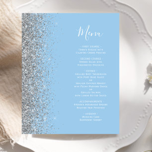 Budget Pastel Blue Silver Parties scintillant Mari