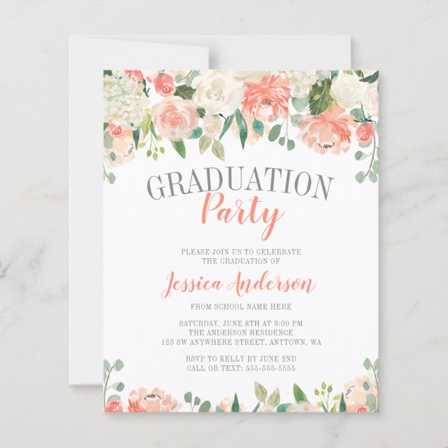 Budget Pastel Watercolor Flower Party (Devant)