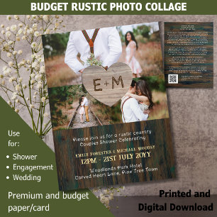 BUDGET Pays Bois rustique Coeurs sculptés Photo