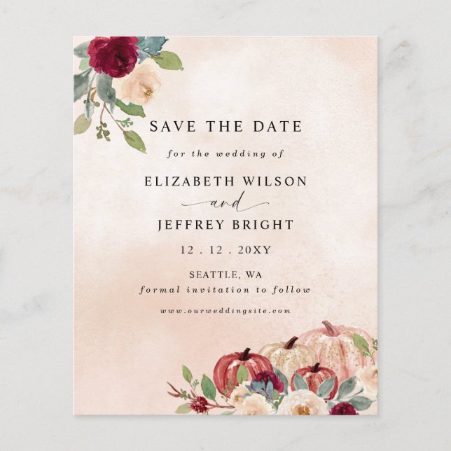 Budget Peach Citrouilles Pays Automne Enregistrer  (Devant)