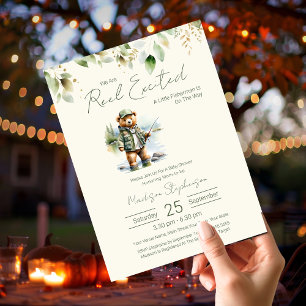 Budget Pêche bobine Baby shower garçon excité