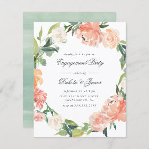 Budget Peony Eucalyptus Green Engagement