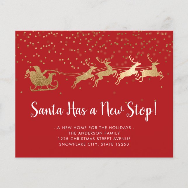 Budget Père Noël Nouveau Stop Reindeer Red Holiday (Devant)