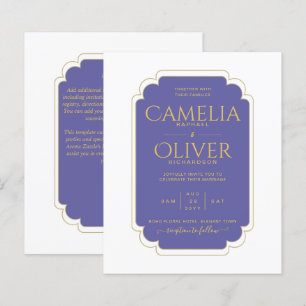 BUDGET Peri Purple Gold MONOCHROME Mariage