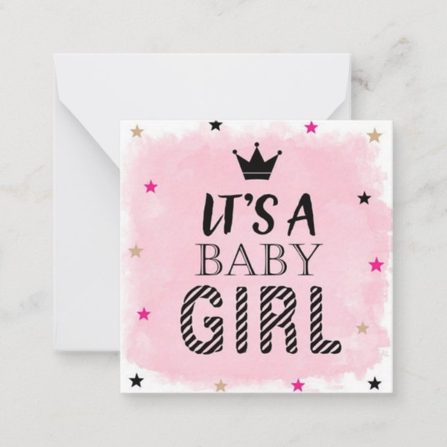 Budget personnalisé faire-part de naissance fille  (Devant)