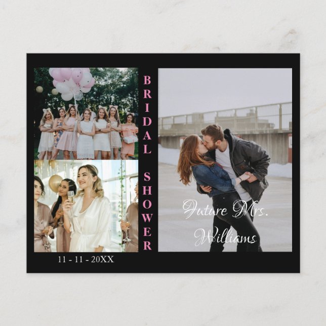 Budget Personnalisé Photos Bridal Shower Invitatio (Devant)