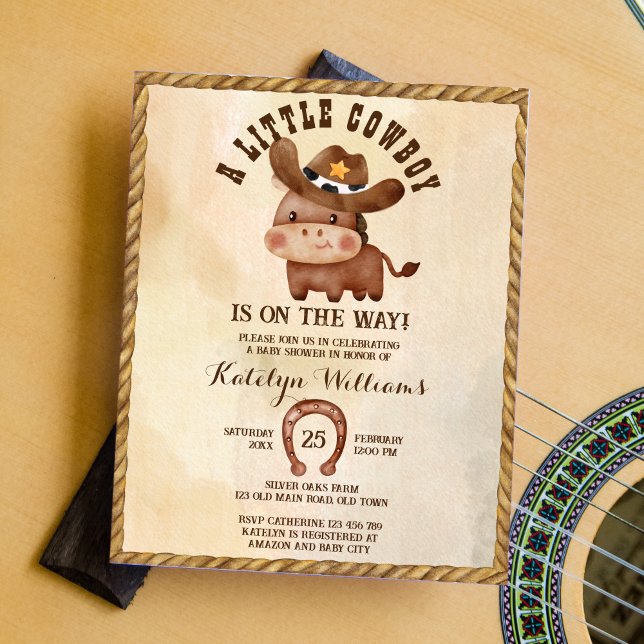 Budget Petit cowboy mignon cheval de bébé baby sho (Créateur téléchargé)