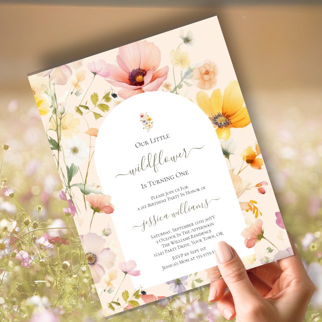 Budget Petit Fleur sauvage à un 1er anniversaire (Créateur téléchargé)