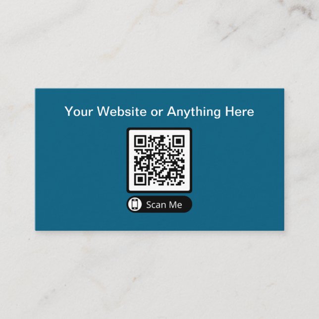 Budget Petite quantité Code QR Cartes de visite (Devant)