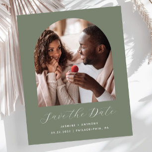 Budget Photo Arche de Script Vert Sauge Save the D