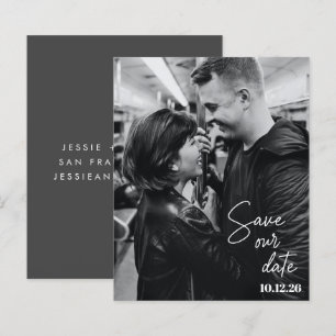 Budget Photo Black Script Moderne Enregistrer La D