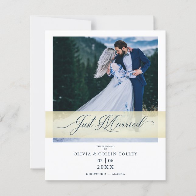 Budget Photo Bon Marché Juste Marié Citation Lettr (Devant)