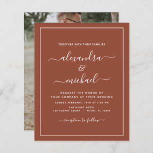 Budget Photo Burange Orange Terracotta Boho Mariag