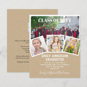 BUDGET Photo GRADUM Invitation Faire-part MerciU