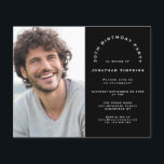 Budget Photo Man 30e anniversaire fête Invitation<br><div class="desc">Un rapport qualité-prix BUDGET alternative sur une taille plus petite 4, 5 x 5, 6" semi-brillant poids 110lbs, qui est d'une épaisseur similaire à une carte postale (cependant ne convient pas à utiliser comme carte postale.) VEUILLEZ NOTER qu'il y a UN invitation par feuille. Budget Photo Man 30th Birthday Party...</div>