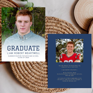 Budget Photo Marine Gold Sporty Grad Faire-part