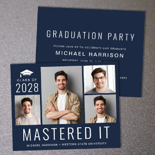 Budget Photo Master Degré Blue Graduation Party