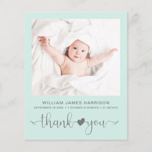 Budget Photo Mint Baby Faire-part de naissance