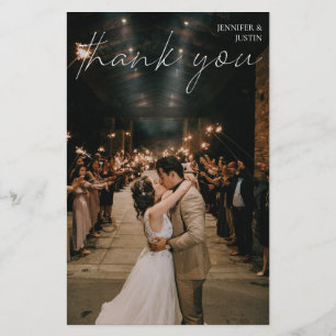 Budget Photo Moderne Chic Handwriting Merci LG