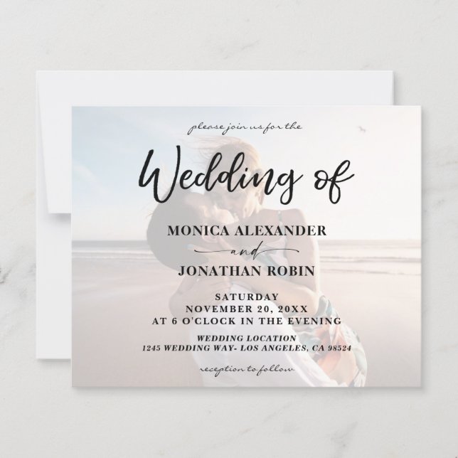 Budget Photo moderne Horizontal 2 Mariage (Devant)