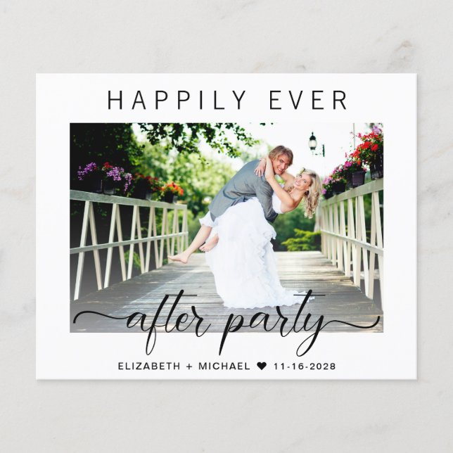 Budget Photo moderne QR Code Réception de mariage (Devant)