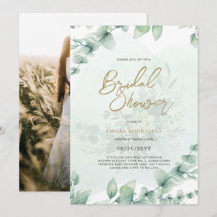 Budget Photo Nuptiale Douche Invitation Feuille Ru