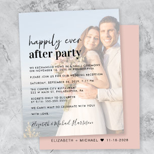 Budget Photo Overlay Mariage Réception Invitation