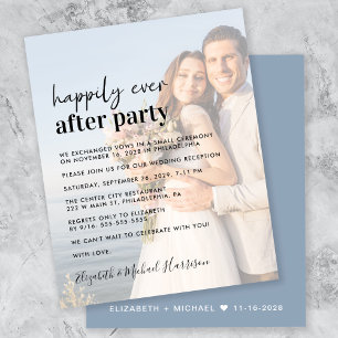 Budget Photo Overlay Mariage Réception Invitation