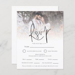 Budget Photo Overlay QR Repas Choix Mariage RSVP