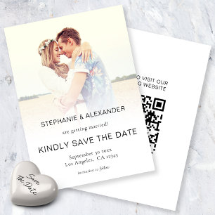 Budget Photo Overlay QR Wedding Enregistrer la dat