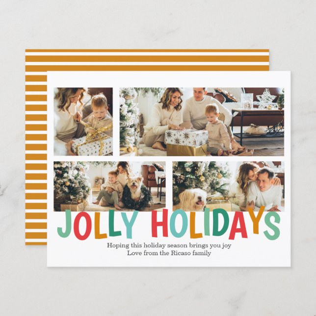 BUDGET Photo personnalisée Jolly Noël (Devant / Derrière)