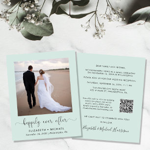 Budget Photo QR Code Mariage Réception Invitation
