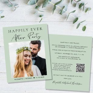 Budget Photo QR Code Mariage Réception Invitation